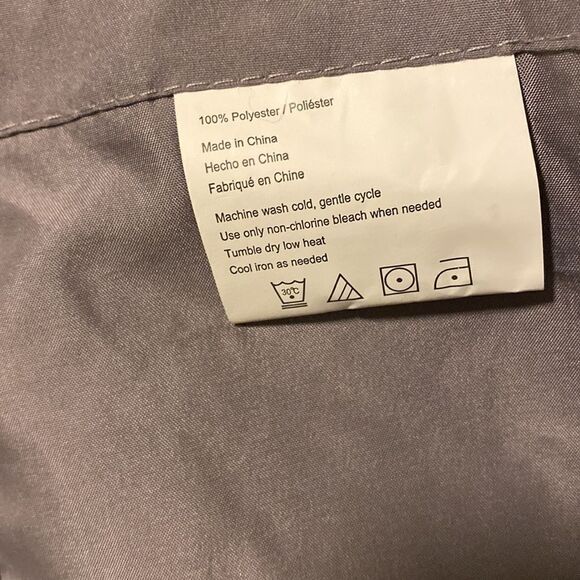 Grey Curtain  Valance - Picture 2 of 3